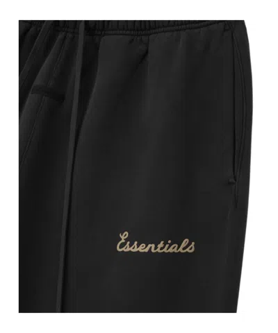 Essentials Cotton Training Sweatpants In Black