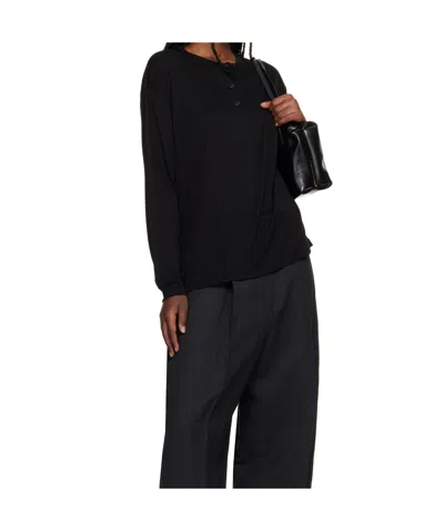 Studio Nicholson Rutas Button Blouse In Black