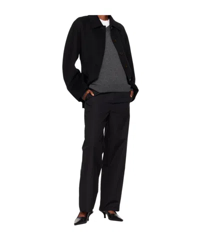 Rohe Sculptural Double-faced Wool Jacket Black In Black