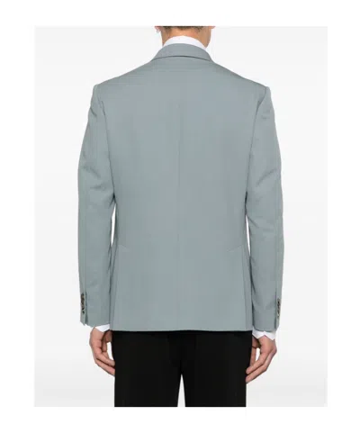Lardini Double-breasted Blazer In Blue