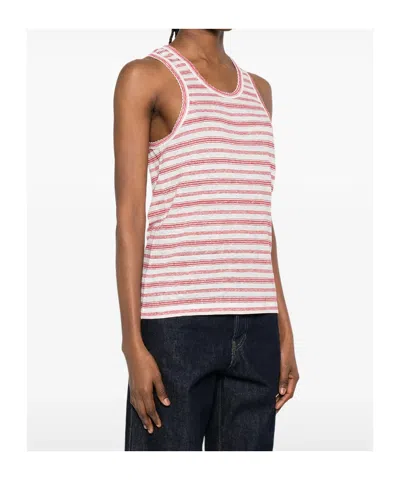 Apc A. P.c. Striped Tank Top In Pink