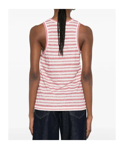 Apc A. P.c. Striped Tank Top In Pink
