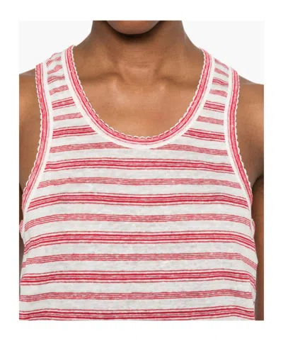 Apc A. P.c. Striped Tank Top In Pink