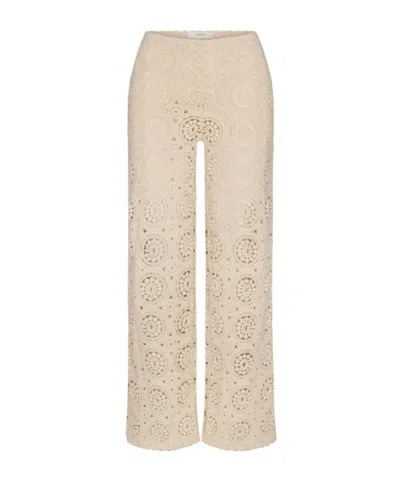 Frame The Crochet Pant In Brown