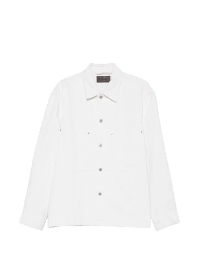 Lemaire Button-up Jacket In White