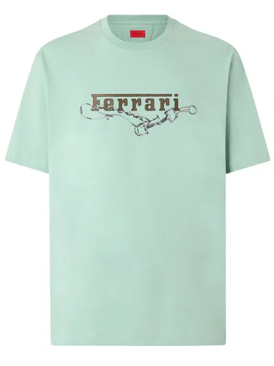 Ferrari Printed T-shirt In Green