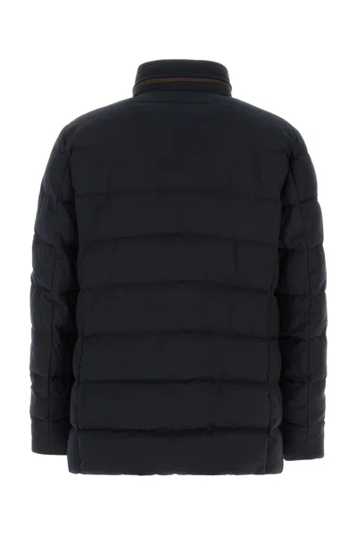 Moorer Midnight Blue Polyester Blend Ilvo Down Jacket
