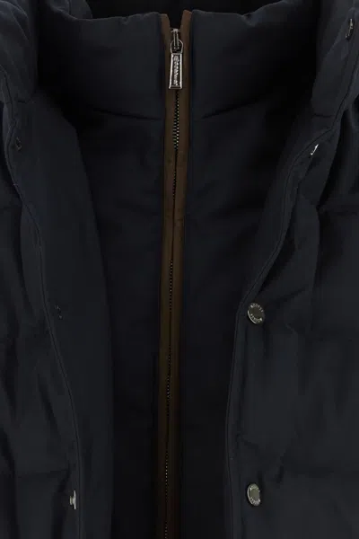 Moorer Midnight Blue Polyester Blend Ilvo Down Jacket