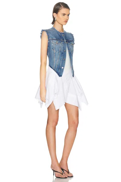 Alexander Wang Alexanderwang Prestyle Mixed Media Dress In White