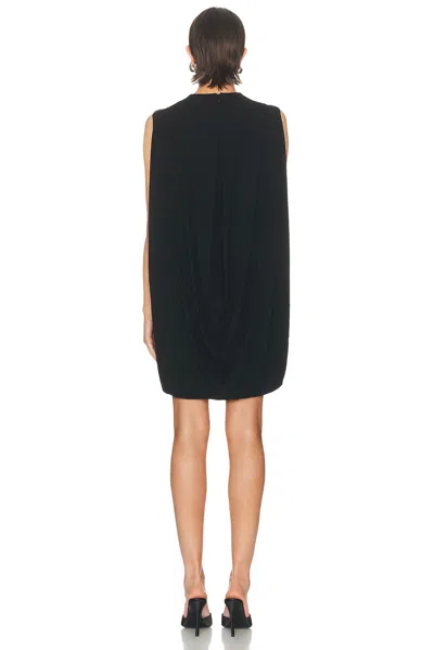 Alexander Wang Fitted Mini Dress With Drape Back In Black