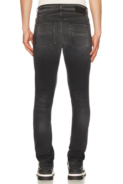 Amiri Straight Denim Jeans Belt Loops Five Pockets In Black