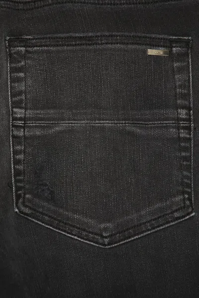 Amiri Straight Denim Jeans Belt Loops Five Pockets In Black
