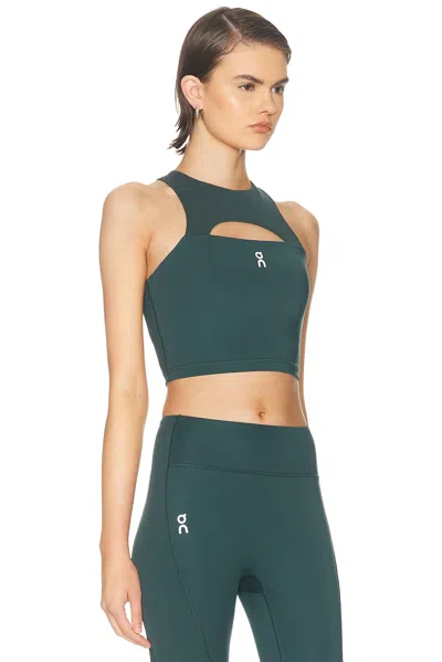 On Train Volt Crop Top In Green