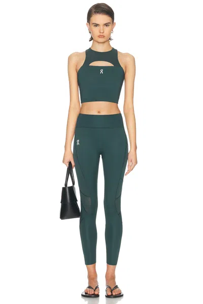 On Train Volt Crop Top In Green