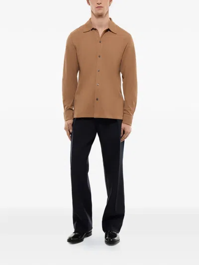 Fursac Buttoned Shirt In Brown