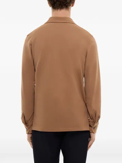 Fursac Buttoned Shirt In Brown