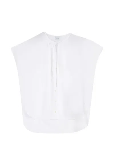 Aspesi Tie-front Fabric Cover-up In White