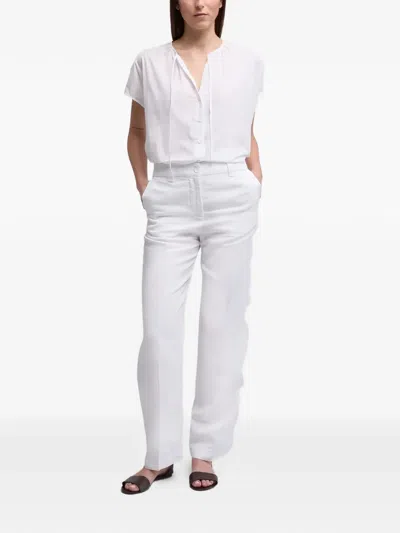 Aspesi Tie-front Fabric Cover-up In White