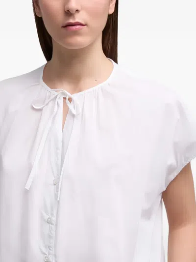 Aspesi Tie-front Fabric Cover-up In White