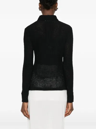 Jil Sander Buttoned Shirt In Black