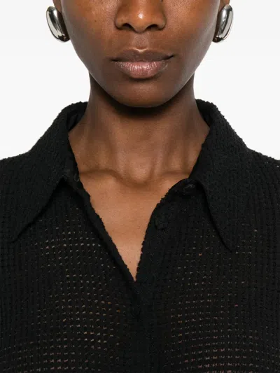 Jil Sander Buttoned Shirt In Black