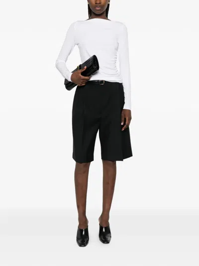 Max Mara Gomma Jersey T-shirt In White