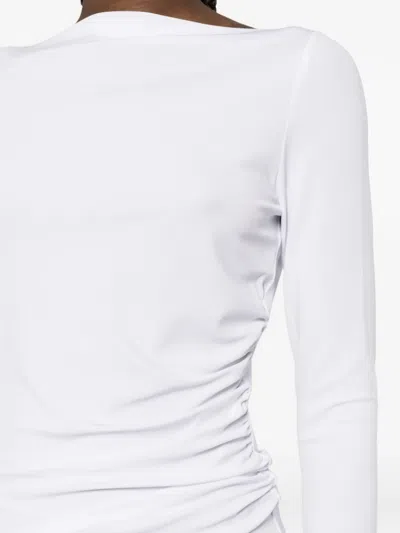 Max Mara Gomma Jersey T-shirt In White