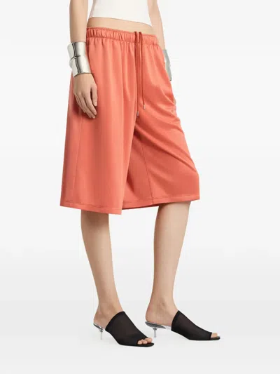 Courrèges Back-panel Shorts In Brown