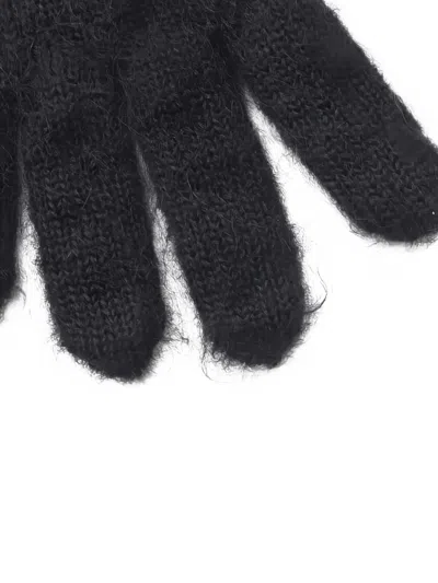 Pre-owned Louis Vuitton 2025 Script Gloves In Black