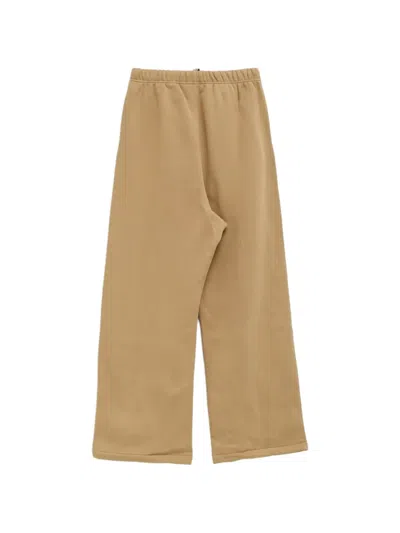 Essentials Embroidered Drawstring Track Pants In Brown