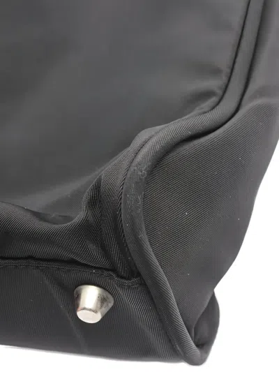Pre-owned Prada 2000s Triangle-logo Tote Bag In Black