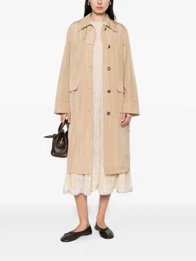 Cividini Eterna Flap-pocket Coat In Brown