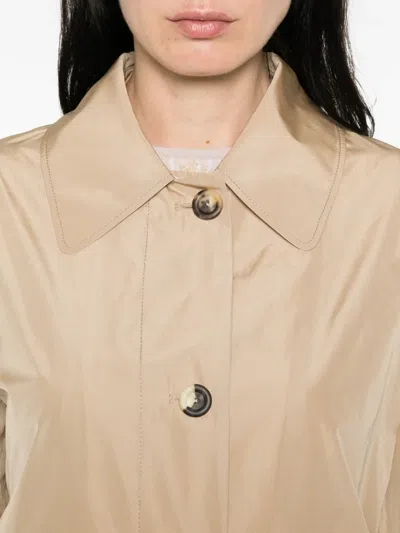 Cividini Eterna Flap-pocket Coat In Brown