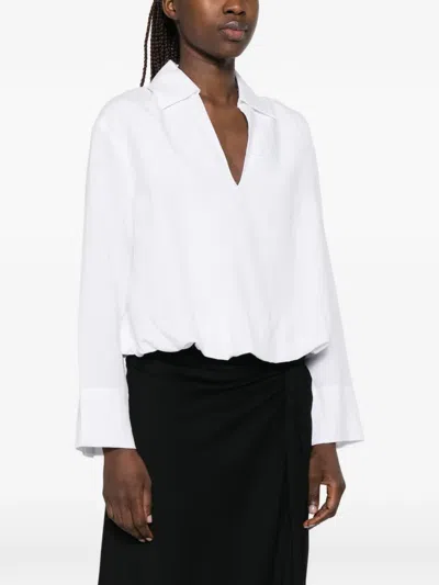 Samsoe & Samsoe Sadaphne Long-sleeves Blouse In White