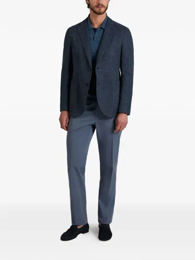 Slowear Button Trousers In Blue