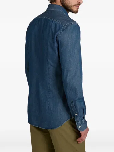 Slowear Buttoned Denim Shirt In Blue