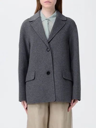 Max Mara Smmelfi Button Single-breasted Blazer In Gray