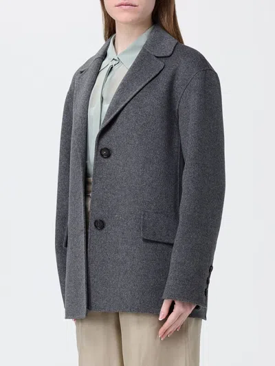 Max Mara Smmelfi Button Single-breasted Blazer In Gray