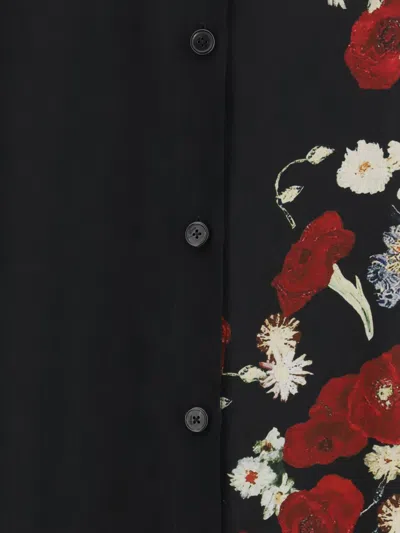 Khaite Gloria Long Sleeve Silk Chiffon Shirtdress In Black