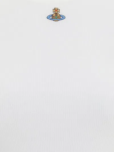 Vivienne Westwood White Rib Jersey 90s Tank Top