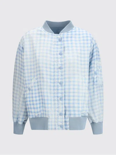 Ermanno Scervino Technical Fabric Bomber In Blue