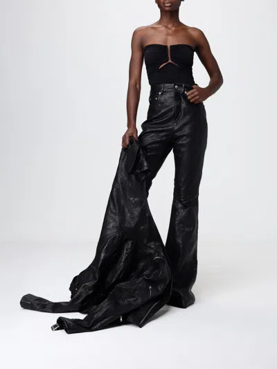 Rick Owens Bootcut Jeans In Black