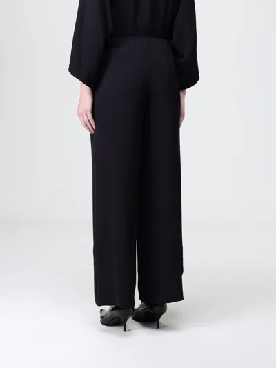 Hanita Draped-panel Pallazo Trousers In Black