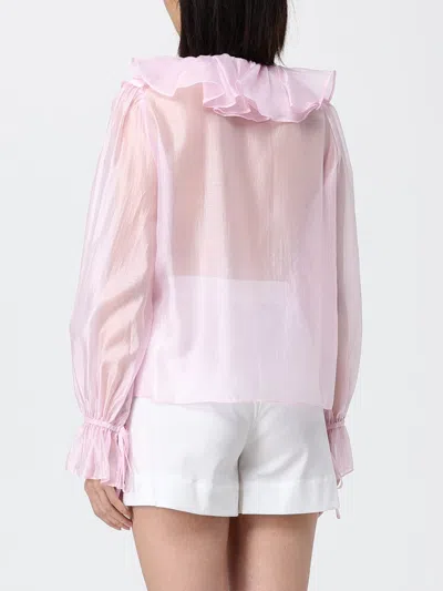 Hanita Ruffled Chiffon Blouse In Pink