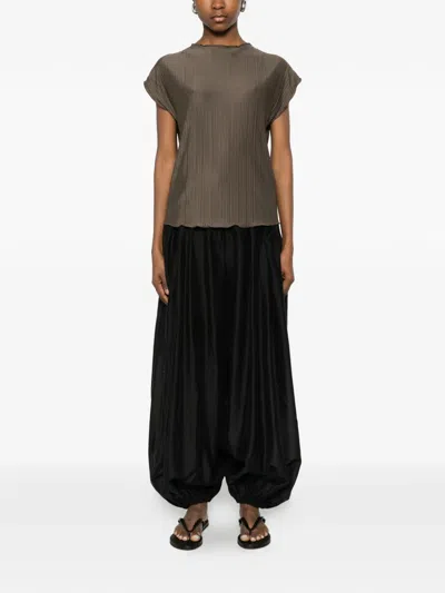 Samsoe & Samsoe Sauma Pleated Top In Brown