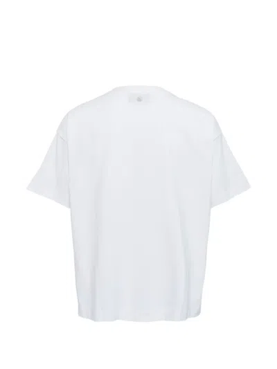 Simone Rocha Draped Bubble Hem T-shirt In White