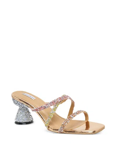 Pace Glittle Embellished Strap Sandals In Multi