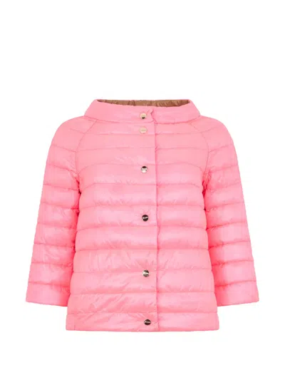 Herno Quilted Button-fastening Jacket In Multi