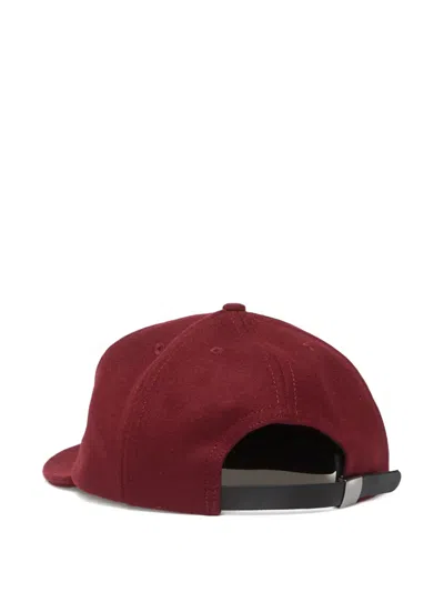 Brain Dead Classic Logohead 6-panel Baseball Hat In Red