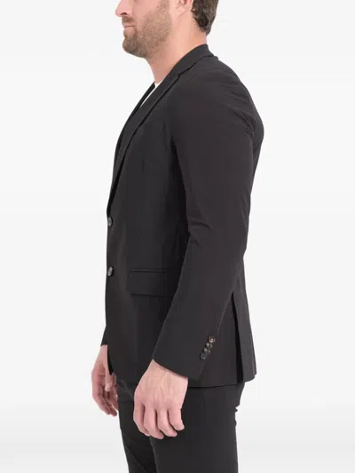 Rrd Buttoned Notch Lapel Jacket In Black